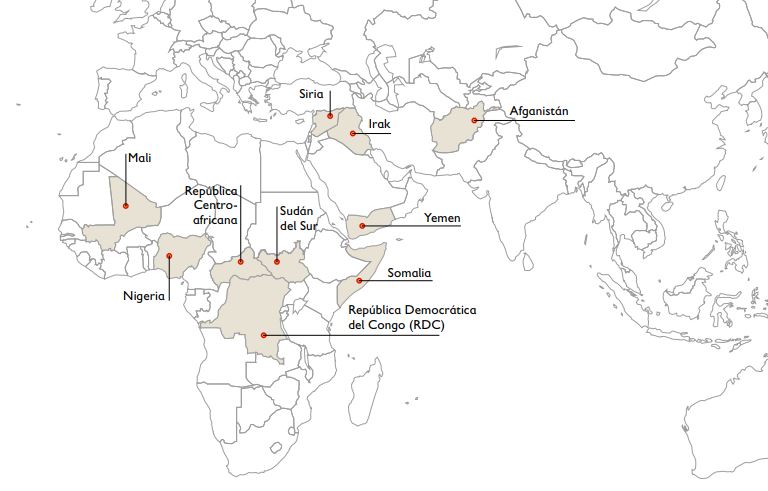 mapa-peores-paises-guerra-ninos